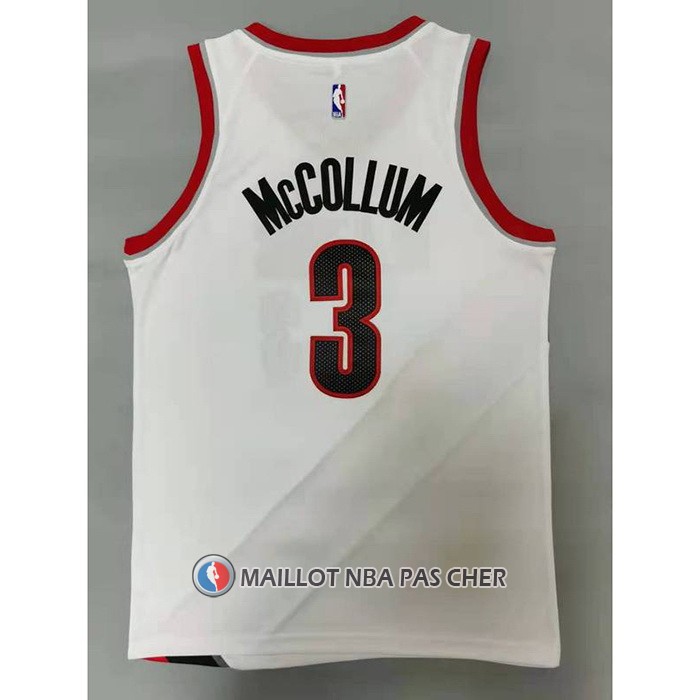 Maillot Portland Trail Blazers C.j. Mccollum Association 2020-21 Blanc